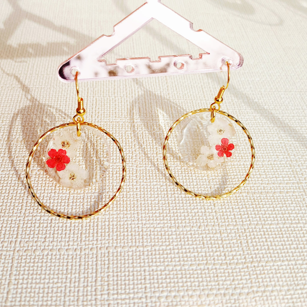 Boucles d'oreilles Fleurs Séchées – Douceur Naturelle