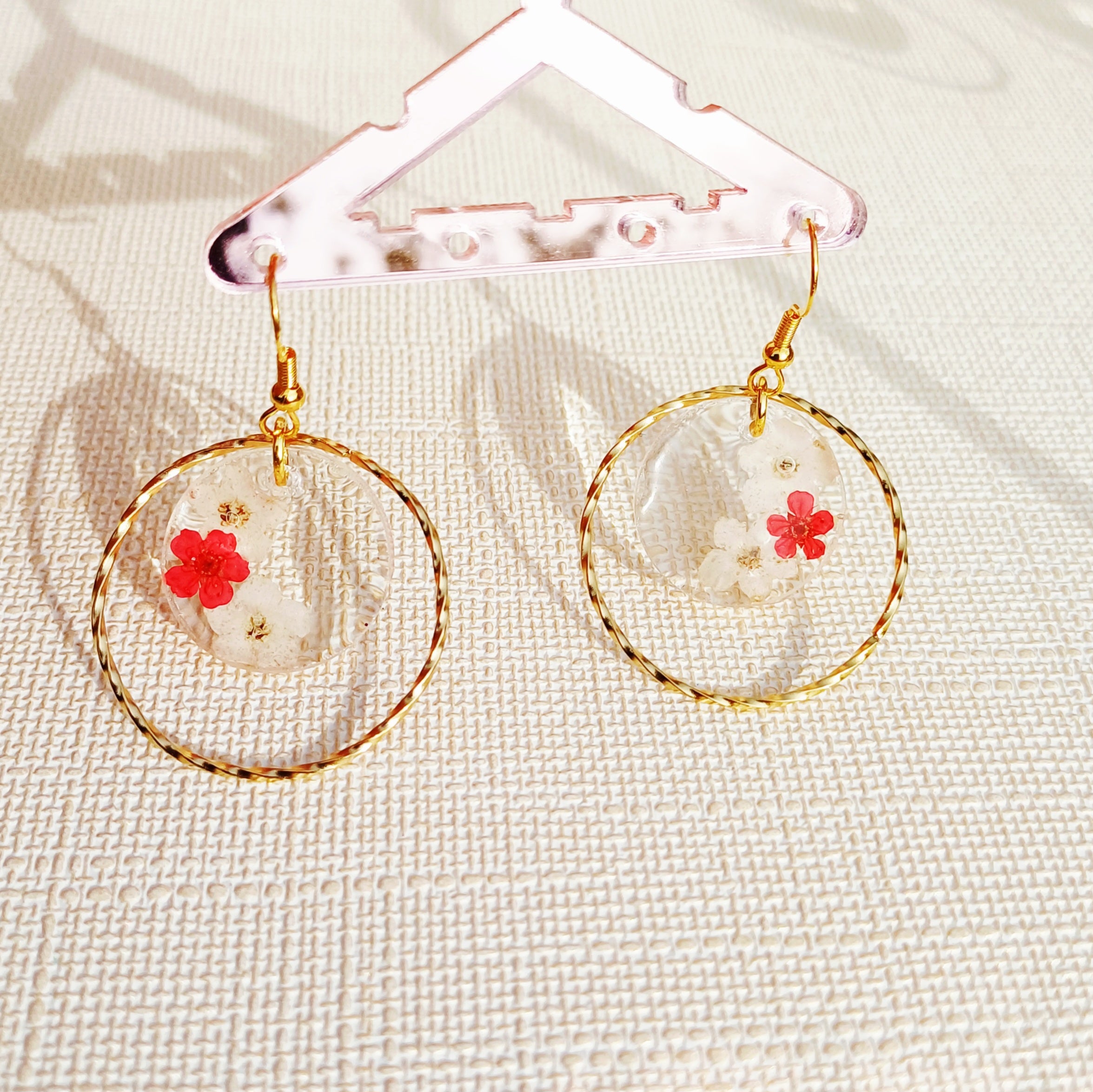 Boucles d'oreilles Fleurs Séchées – Douceur Naturelle