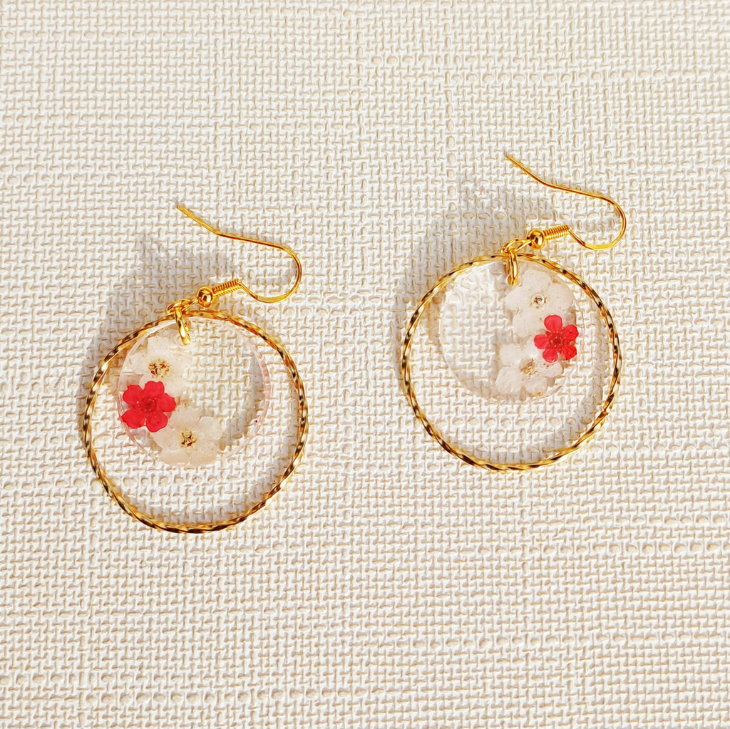 Boucles d'oreilles Fleurs Séchées – Douceur Naturelle