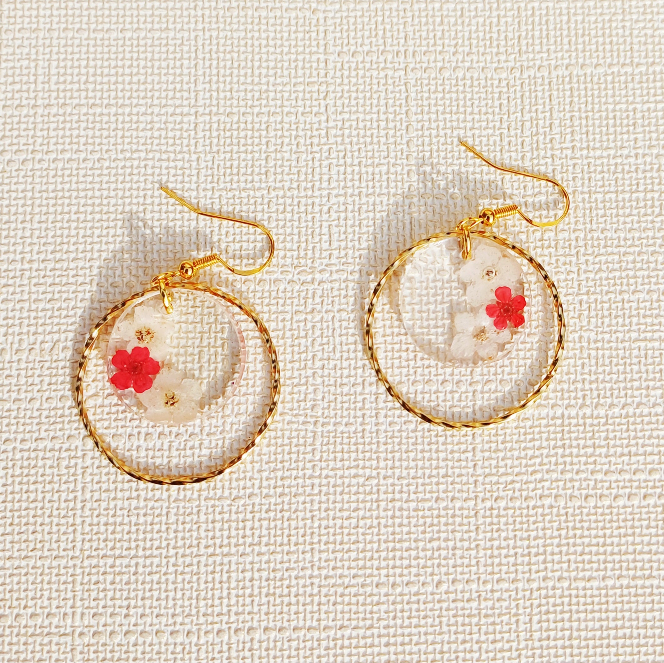Boucles d'oreilles Fleurs Séchées – Douceur Naturelle