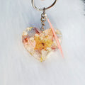 Personalized Keychain – Engagement Flowers
