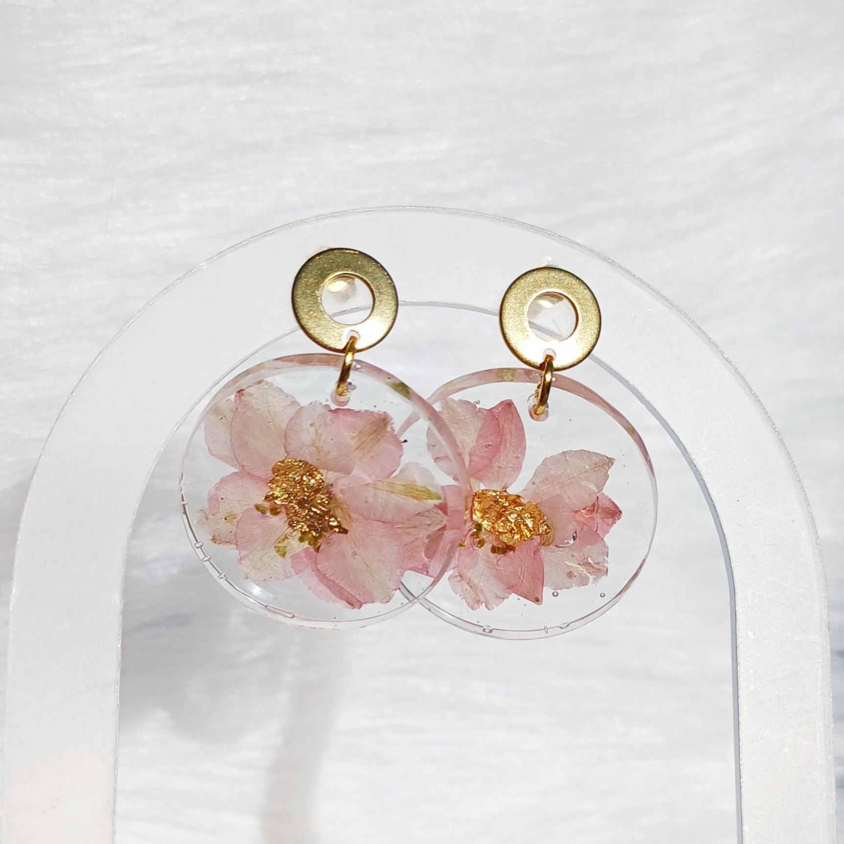 Parure Fleurs Séchées – Rose Douceur