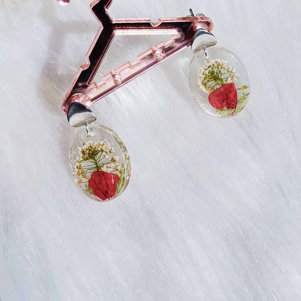 Boucles d'oreilles - Éclat de Coquelicot