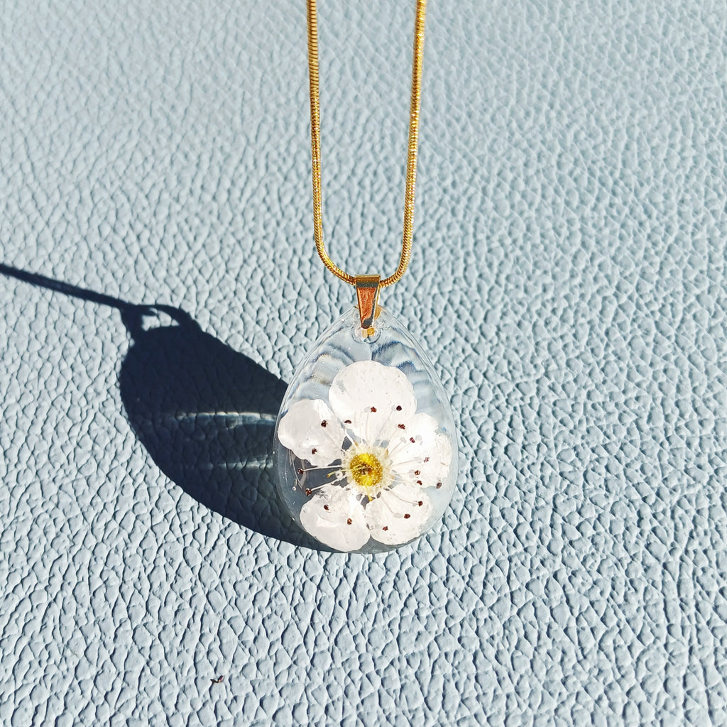 Collier Souvenir Fleuri - Fleurs de Cerisier