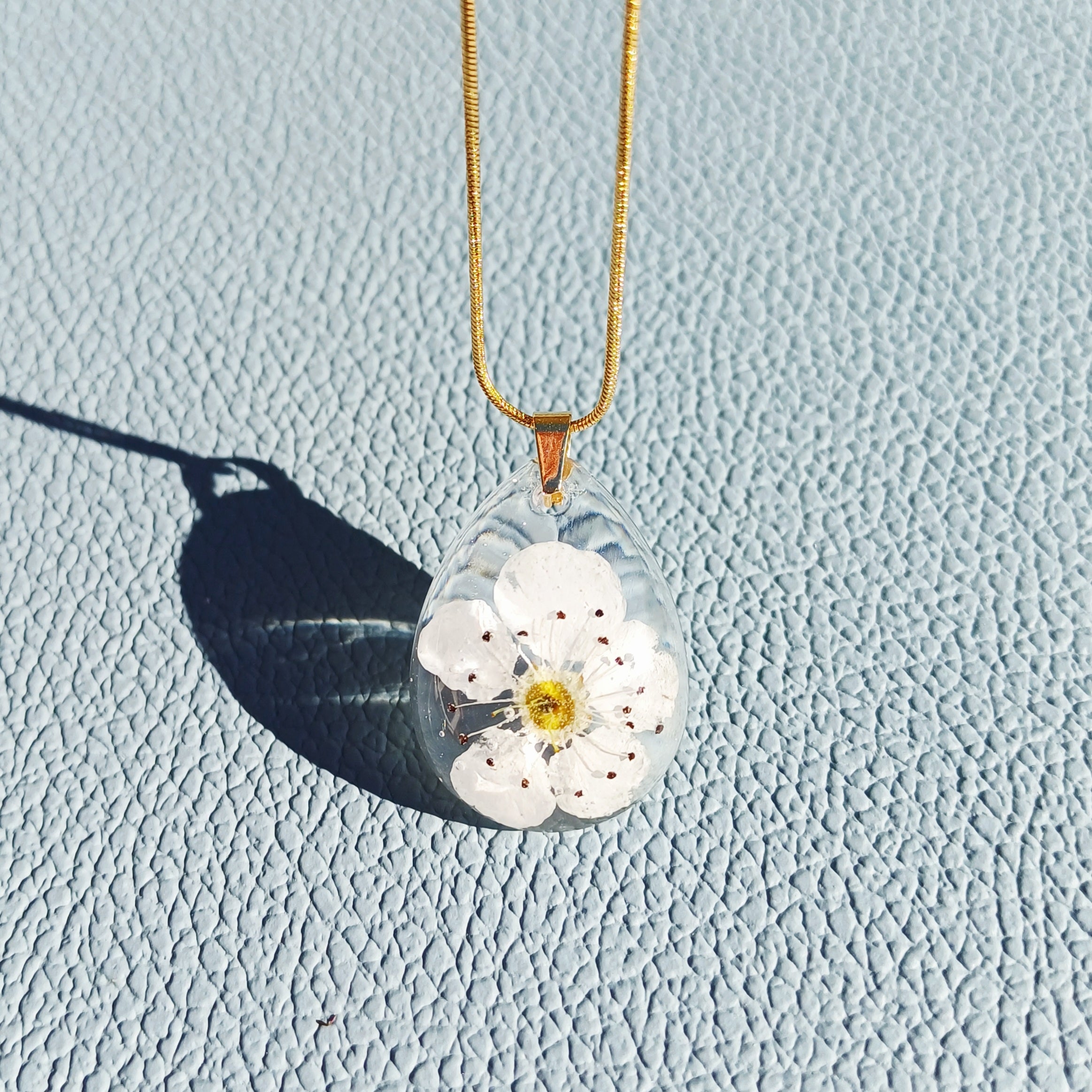 Collier Souvenir Fleuri - Fleurs de Cerisier