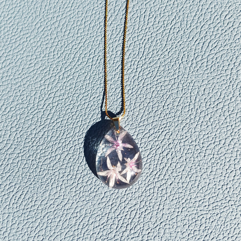 Collier Fleurs de Jade