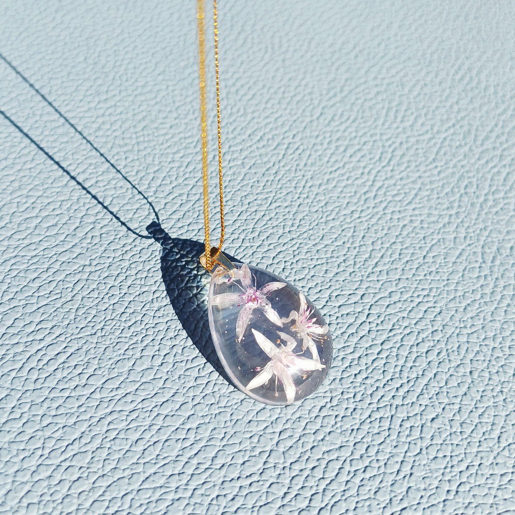 Collier Fleurs de Jade