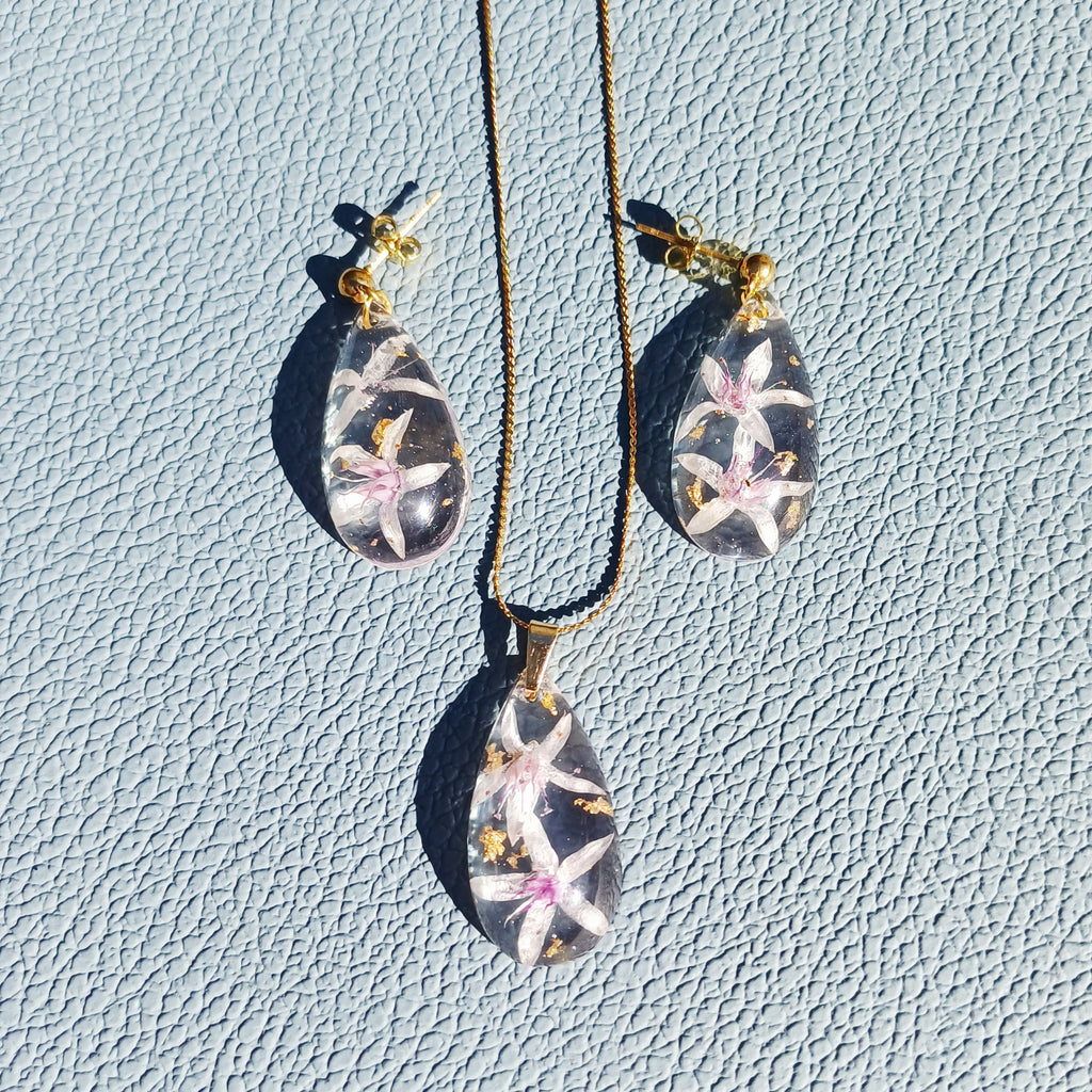 Parure Fleurs de Jade - Energie Positive