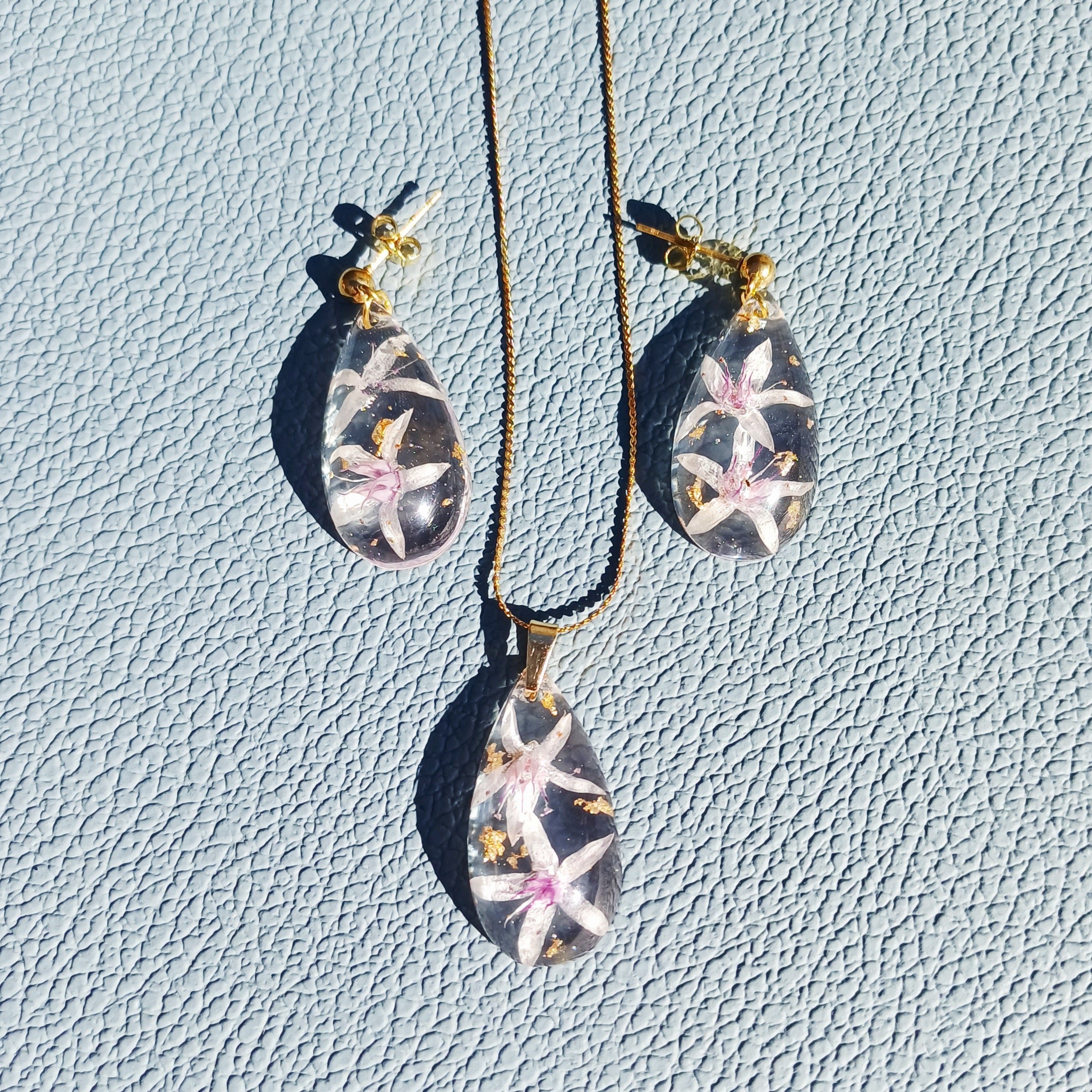 Parure Fleurs de Jade - Energie Positive