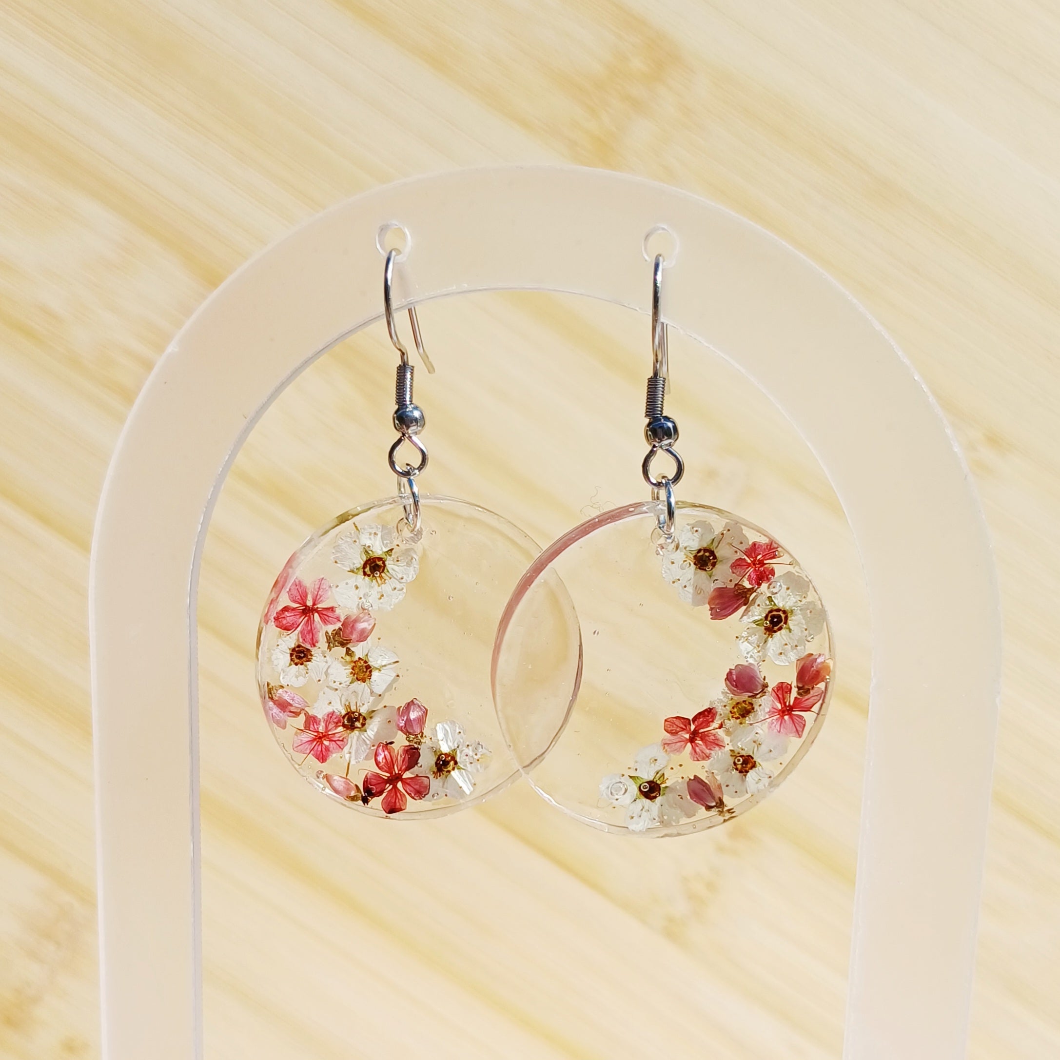 Boucles d'oreilles Fleurs de Spirées – Douceur