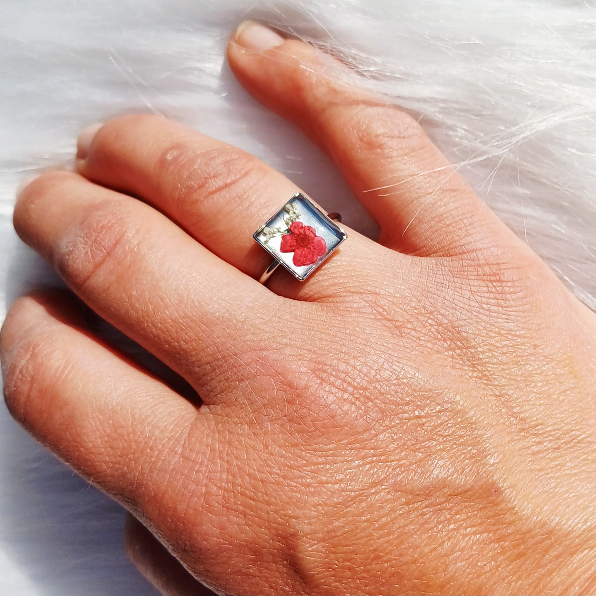 Bague Fleurie - Ajustable