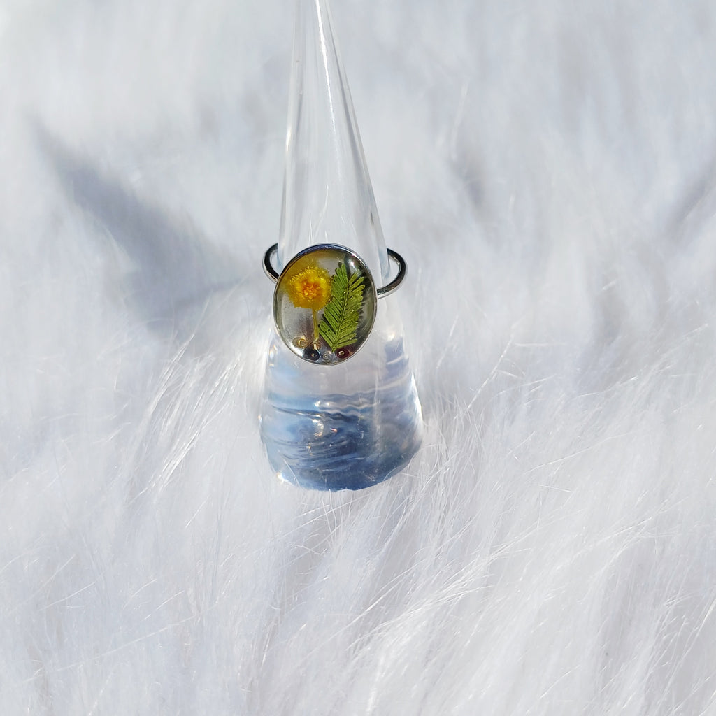 Bague Mimosa Côte d'Azur – Ajustable