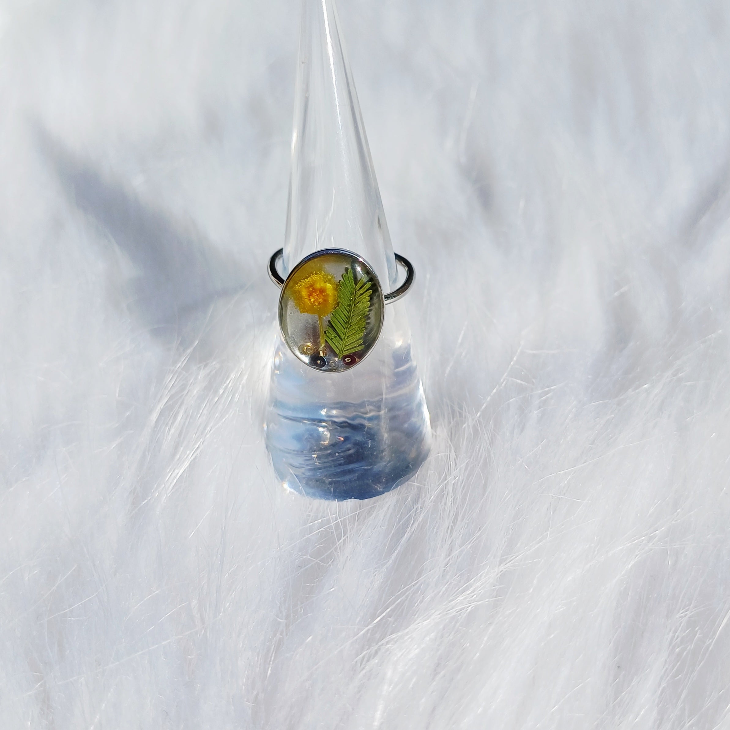 Bague Mimosa Côte d'Azur – Ajustable