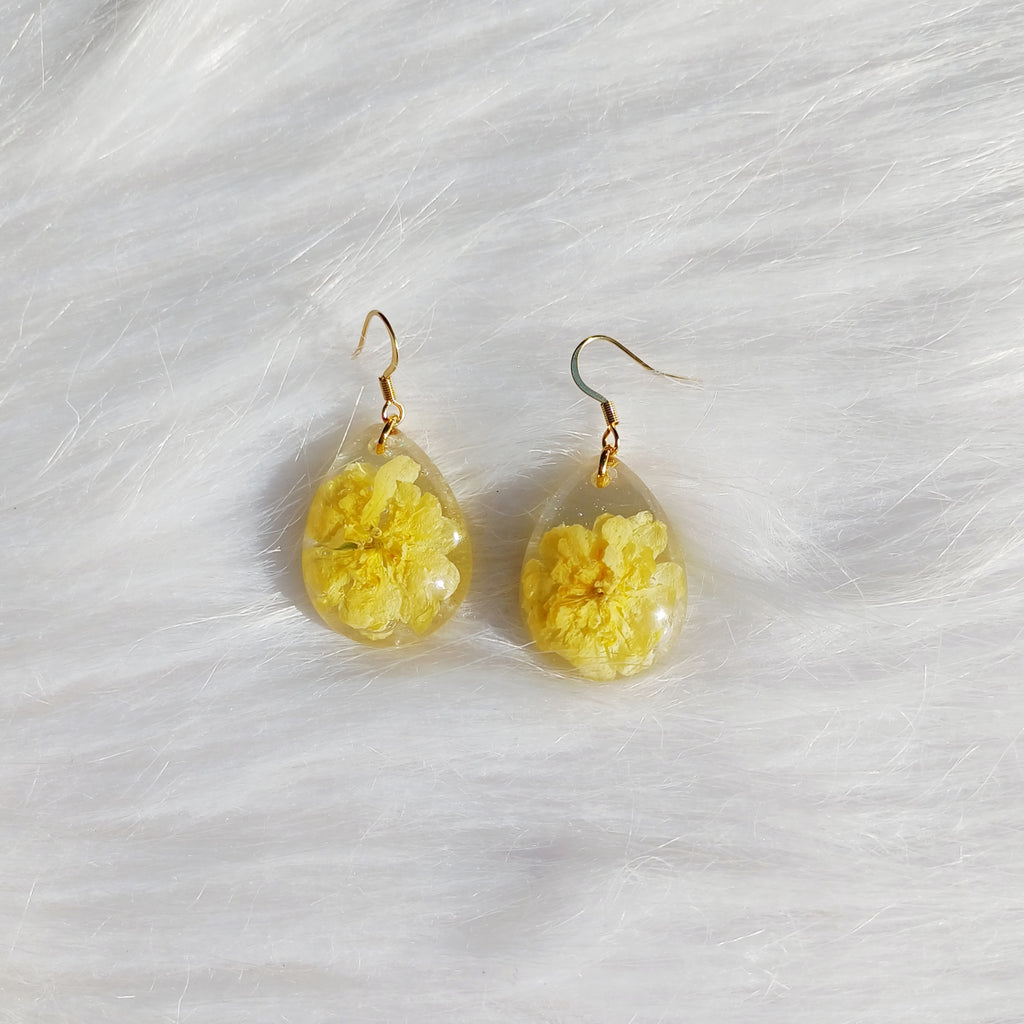Boucles d’Oreilles fleurs de Rosier de Banks