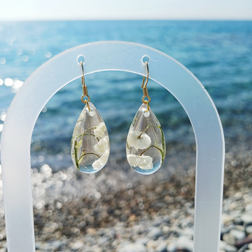 Boucles d’Oreilles Muguet – Bonheur et Douceur
