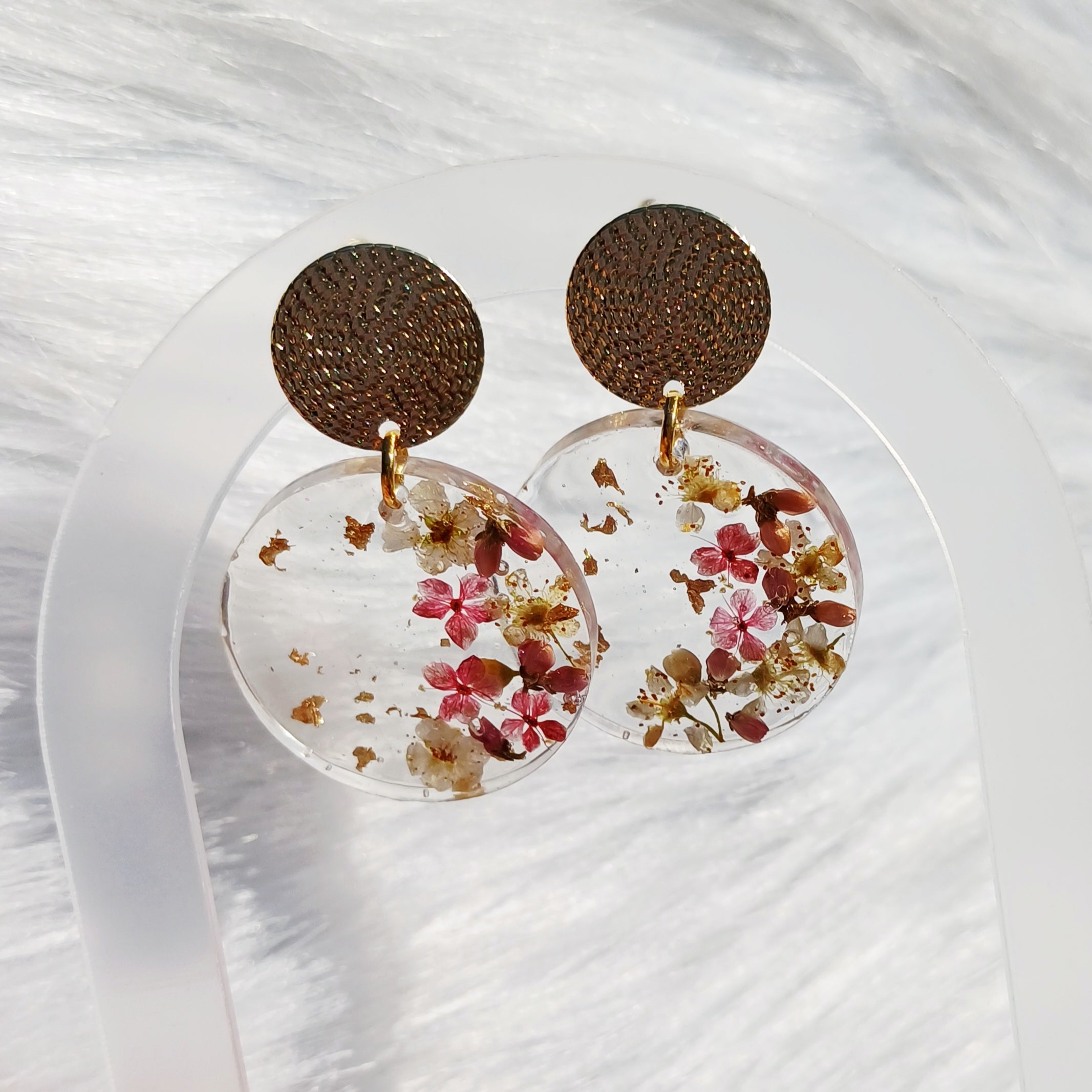 Boucles d'oreilles Fleurs de Spirées – Renouveau