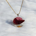 Collier Coquelicot – Fleur Séchée