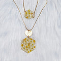 Parure Collier- Bracelet ajustable - Mimosa – Douceur et Lumière