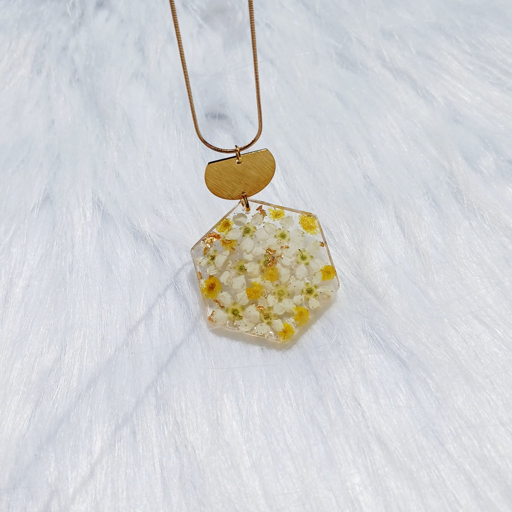 Parure Collier- Bracelet ajustable - Mimosa – Douceur et Lumière