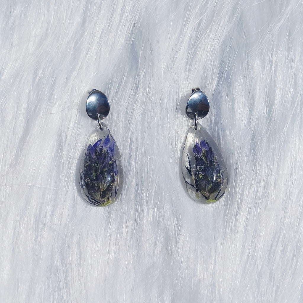 Boucles d’Oreilles Lavande