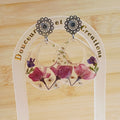 Boucles d’Oreilles Élégantes – Fleurs Séchées
