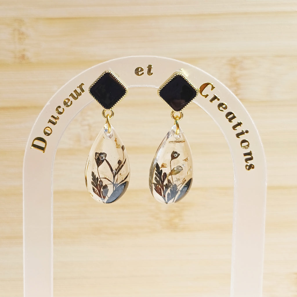 Parure fleurs séchées - Elégance
