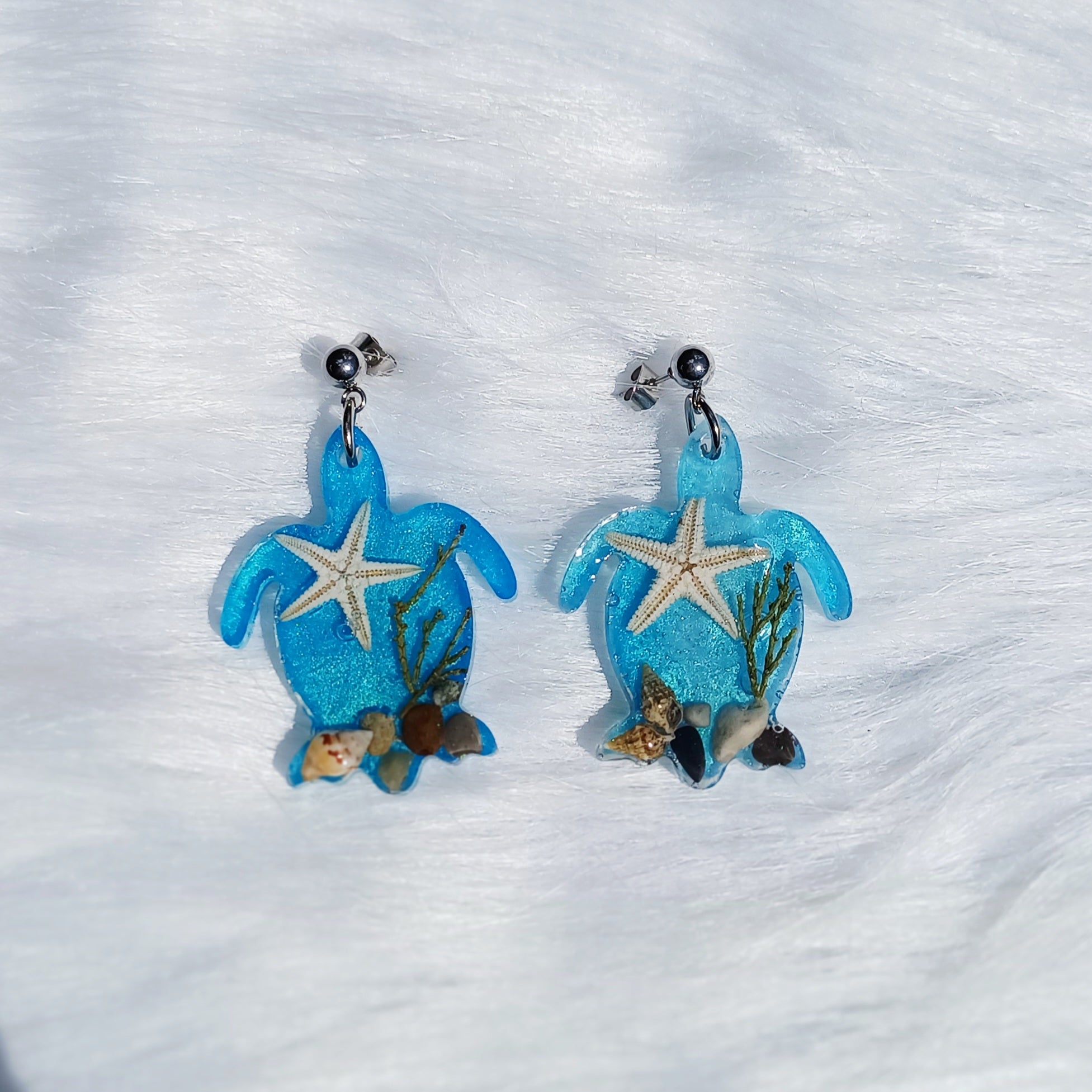 Boucles d’Oreilles Coquillage Marin – Côte d’Azur