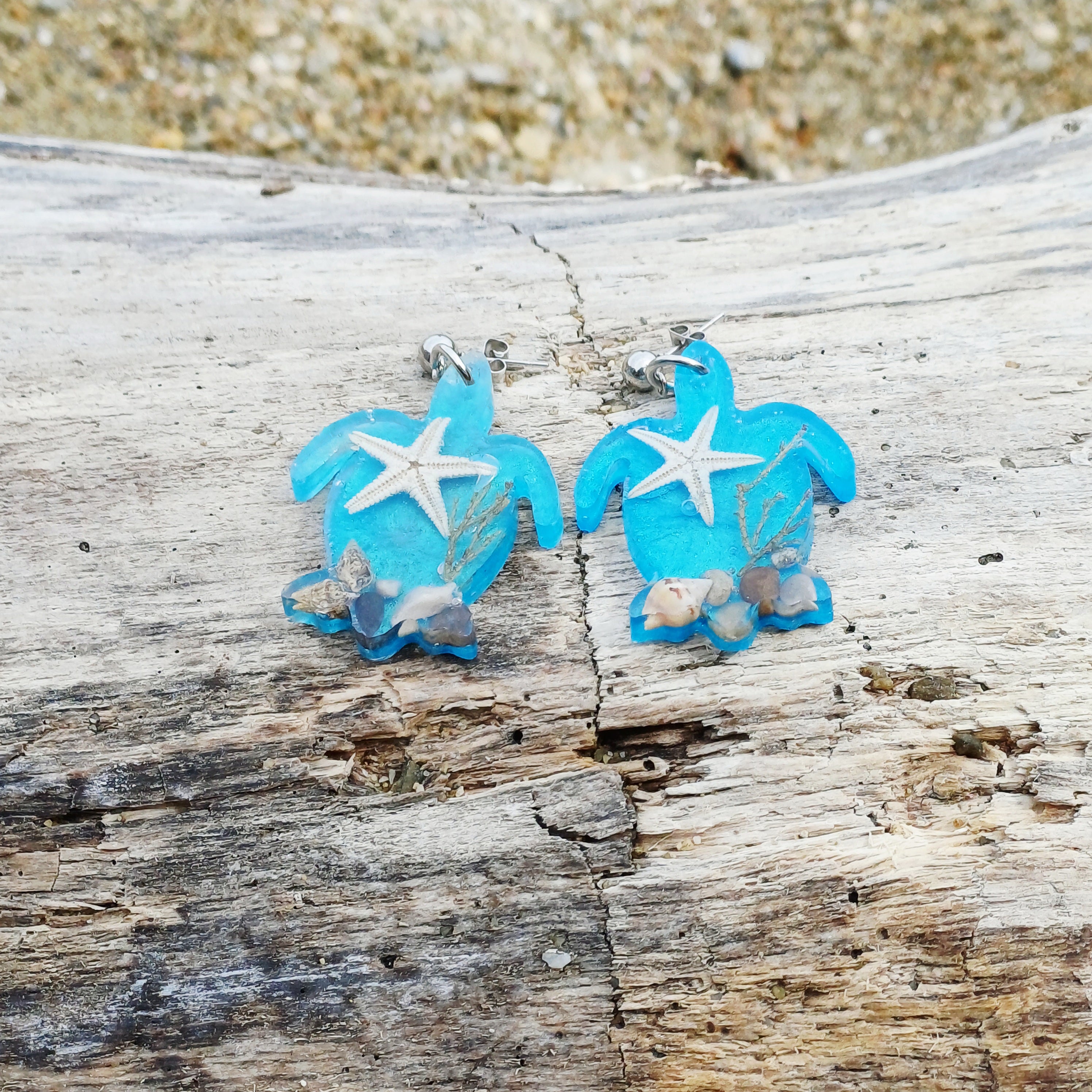 Boucles d’Oreilles Coquillage Marin – Côte d’Azur