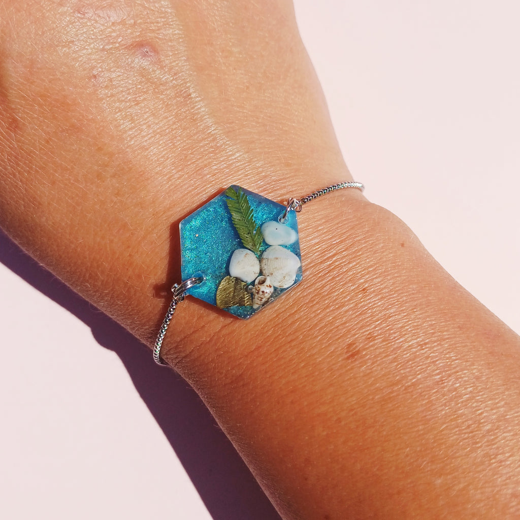 Bracelet Marin Coquillages et Galets – Côte d'Azur