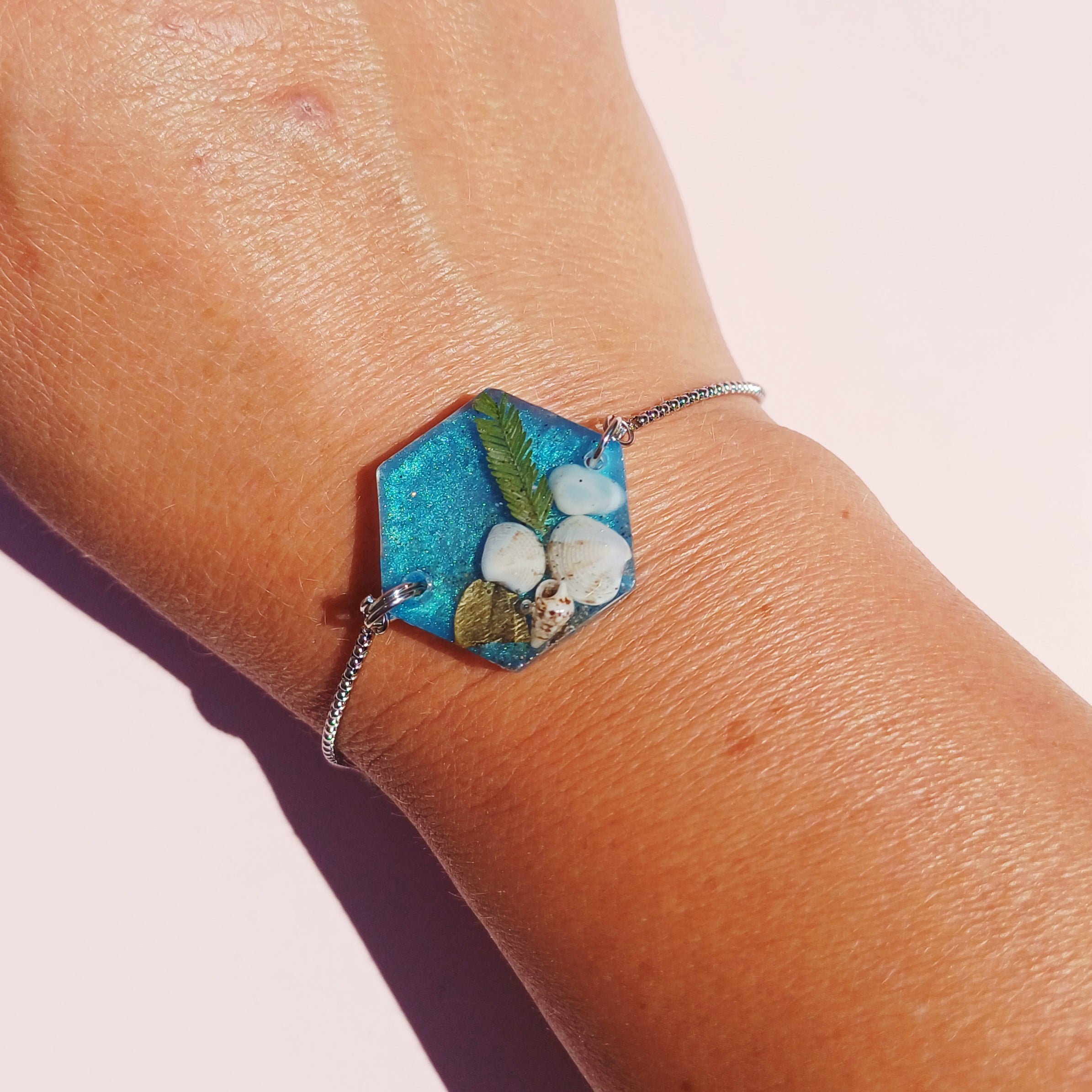 Bracelet Marin Coquillages et Galets – Côte d'Azur