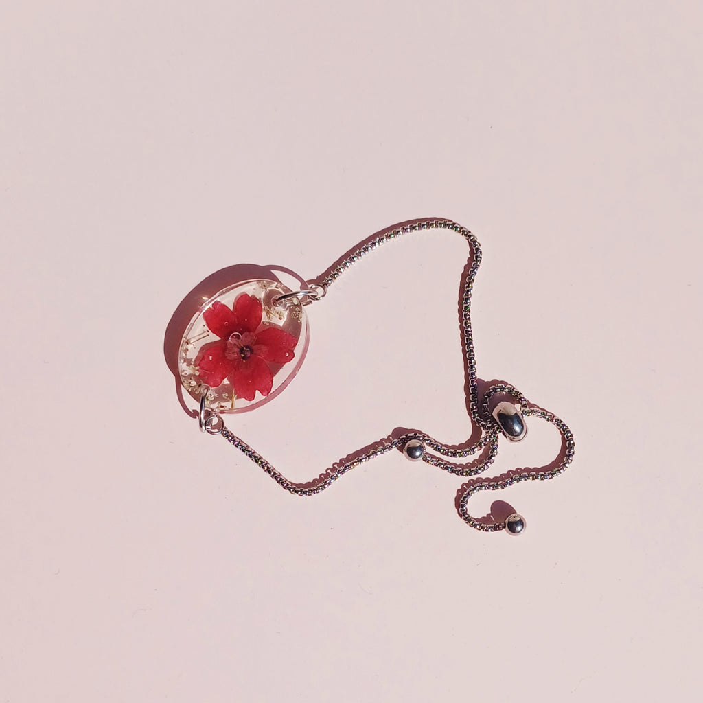 Bracelet Ajustable Fleur de Verveine