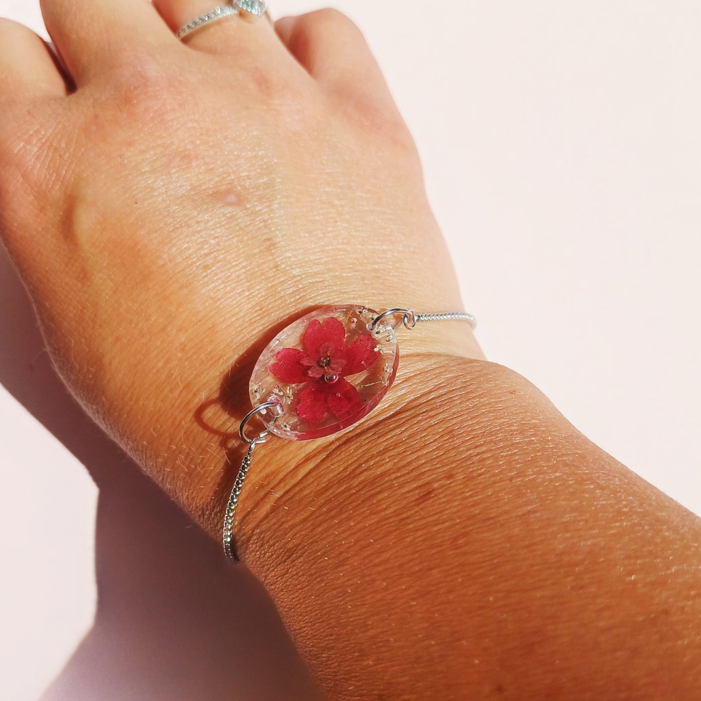 Bracelet Ajustable Fleur de Verveine