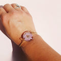 Bracelet ajustable Reine marguerite – Douceur Florale