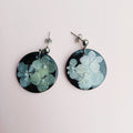 Boucles d'oreilles Hortensia Bleu – Fleurs séchées naturelles