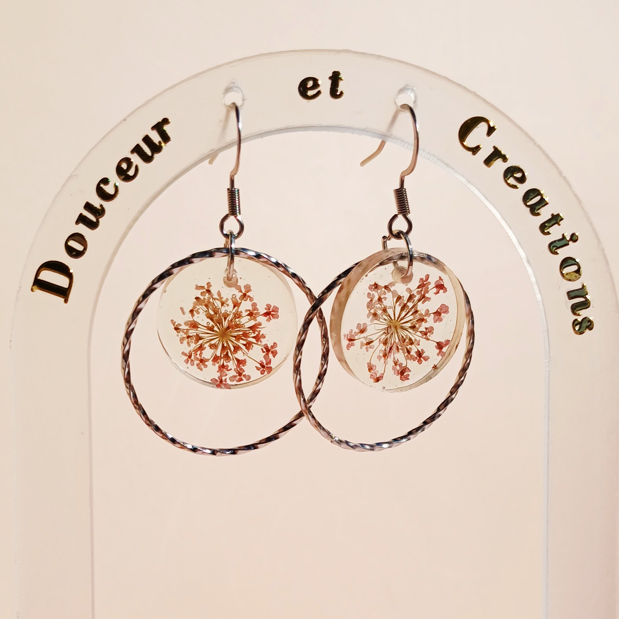 Boucles d'oreilles Fleurs Séchées – Douceur Naturelle