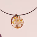 Collier Arbre de Vie Personnalisé Poil de Chien et Fleurs Séchées