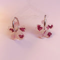 Boucles d'oreilles créoles fleur Lilas des Indes