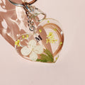 Porte-Clé Personnalisé Mèche de Cheveux, Hortensia