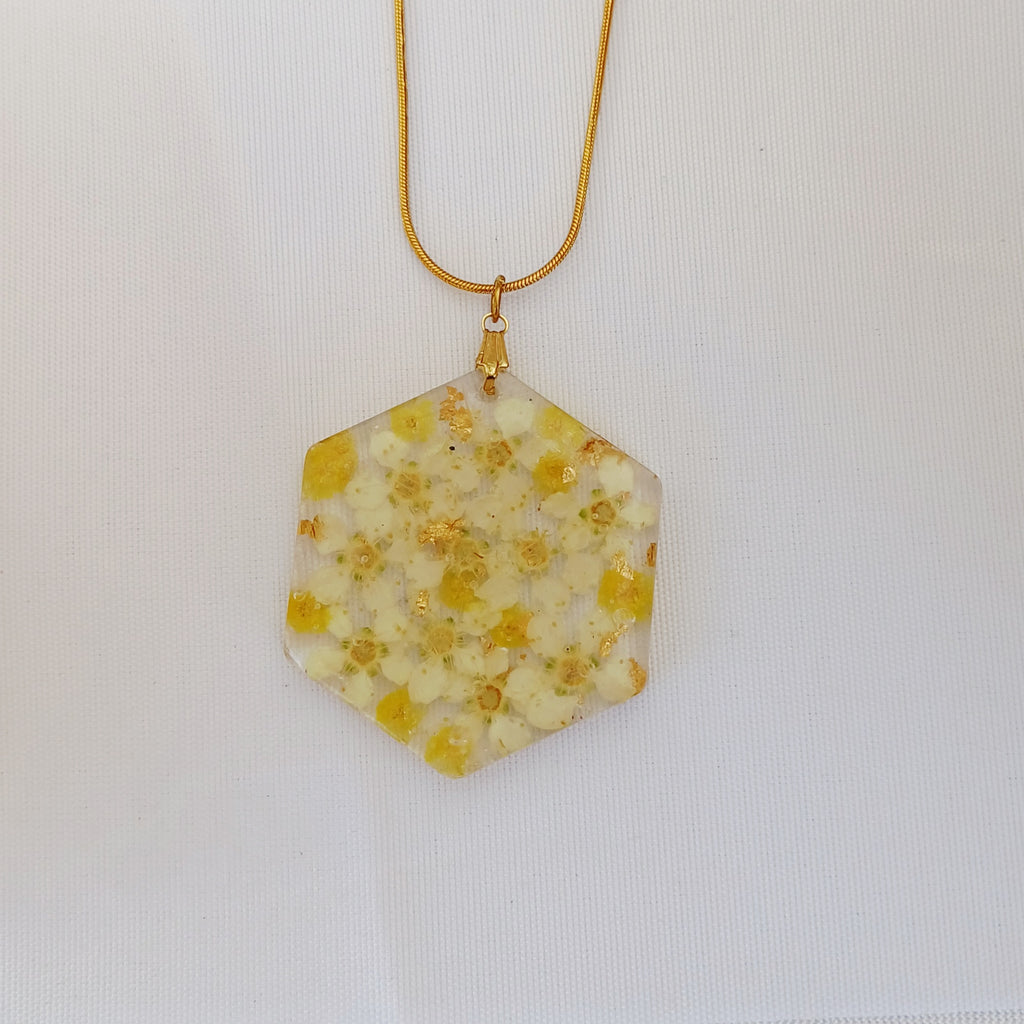 Collier Mimosa – Fleur Séchée Naturelle