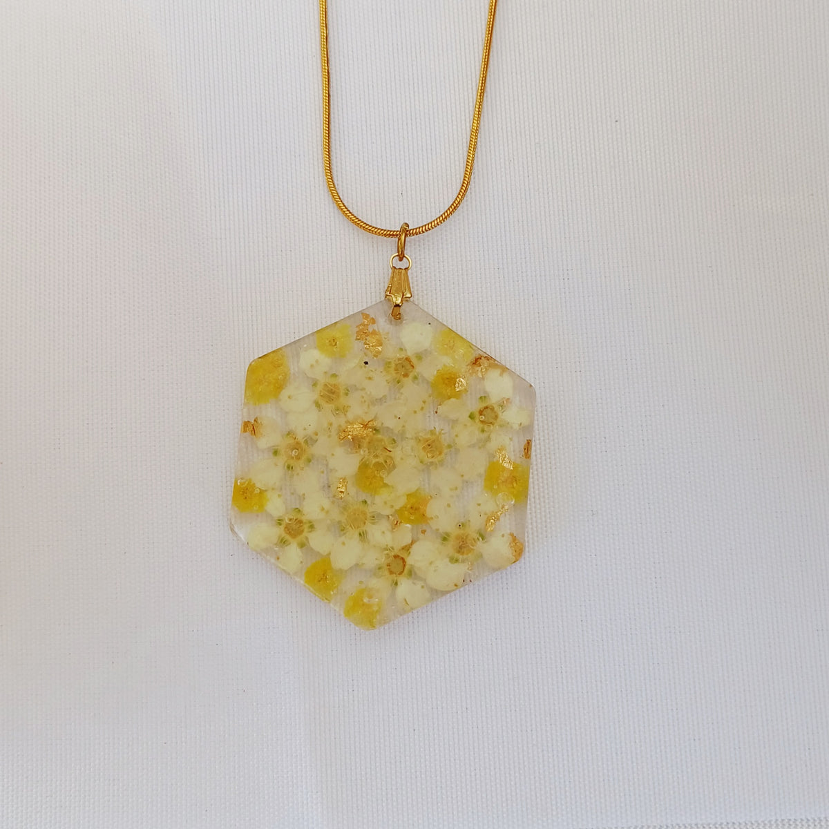 Collier Mimosa – Fleur Séchée Naturelle
