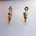 Boucles d'oreilles pendantes fleurs de lantana