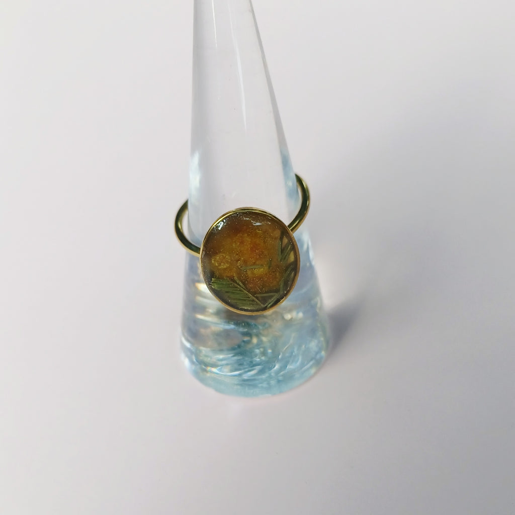 Bague ajustable mimosa