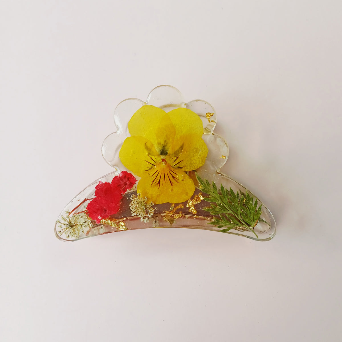 Pince Cheveux - Pensées – Emblême du Sud