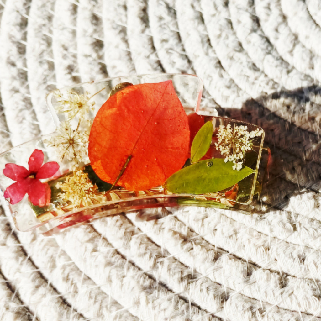 Pince Cheveux Fleurs de Bougainvillier – Emblême du Sud